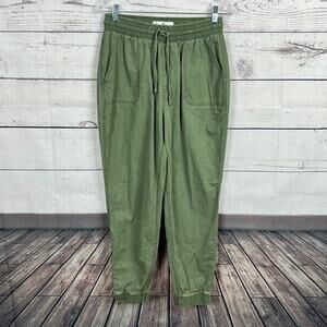 Hollister Pants‎ Womens Medium Green Jogger Ultra High Slouchy Pull on Modern
